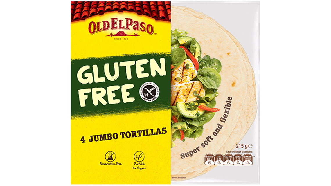 jumbo gluten free tortillas